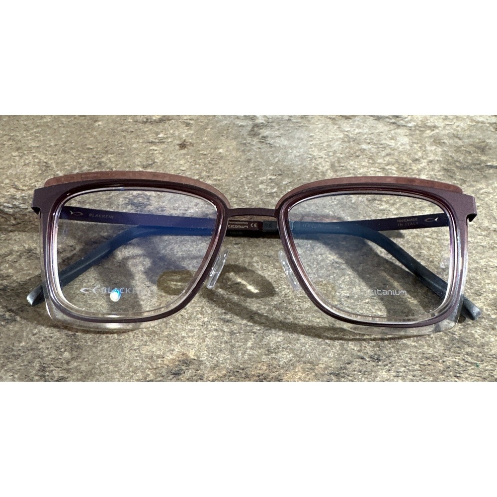 Blackfin PORT ELIZABETH BF887 1095 Brown/Burgundy Eyeglasses Frame 50-21-145 NEW